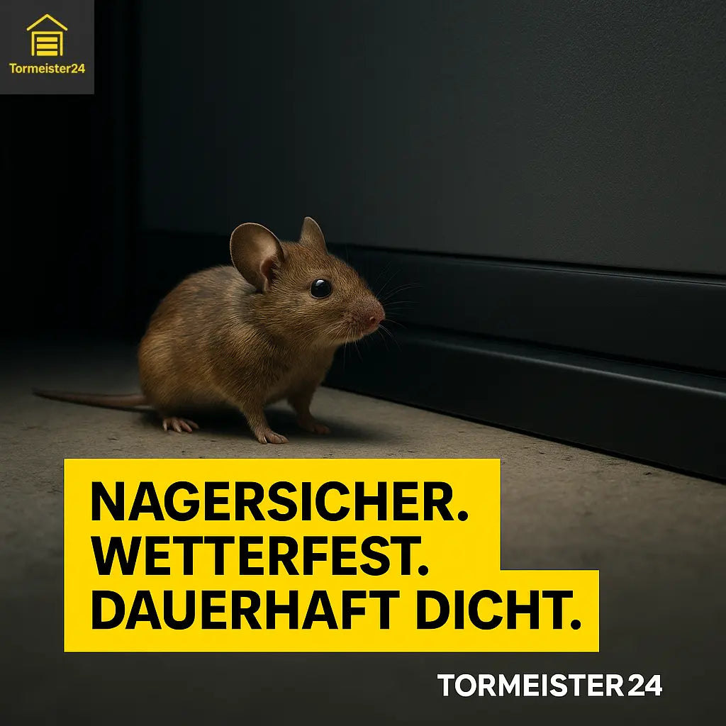 PedDoorMag SAMT magnetische Tür-Spaltabdichtung für Stahltüren gegen Zugluft, Kälte, Staub, Insekten und Mäuse – kürzbar, ohne Bohren montierbar und ideal für Keller, Werkstatt und Lager.