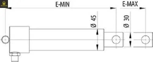 Hafa Hydraulikzylinder für Swinglip Leveller