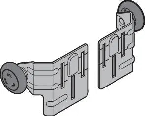 Rollenhalter RH023 links, verzinkt, für Z-Beschlag