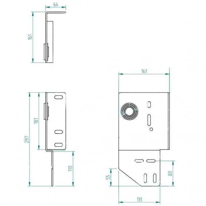 Seitenlagerkonsole 127 mm/Z15/1" Links - Tormeister24Seitenlagerkonsole 127 mm/Z15/1" Links
