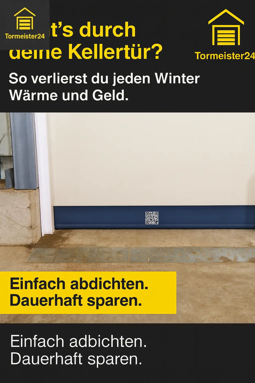 Tormeister 24 Fachberatung erklärt Türabdichtungen für Außentüren und Nagerschutz