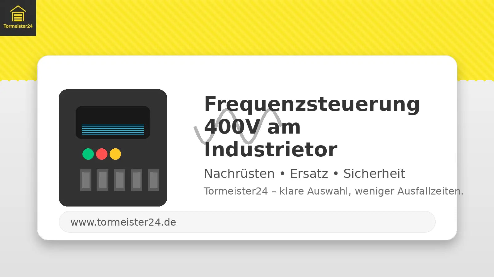 Lichtschranke am Industrietor: Auswahl, Montage, Fehlersuche