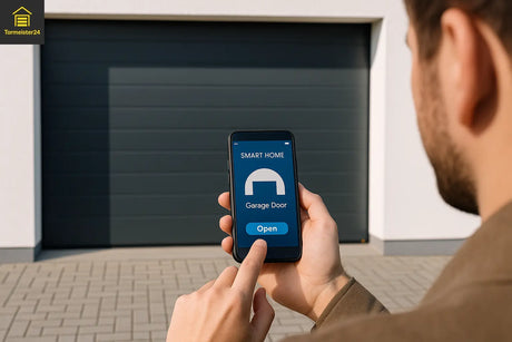 Smartphone-App steuert Garagentor – moderne Smart-Home-Lösung für Komfort und Sicherheit