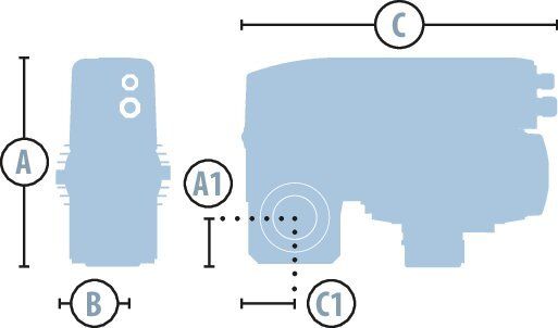 Marantec Set Sektionaltore bis 30 m² (50 Hz), 230 V-AC Motor, 80 Nm, 45 min-1, AWG, mit Frequenzumrichtersteuerung CS 320 FU