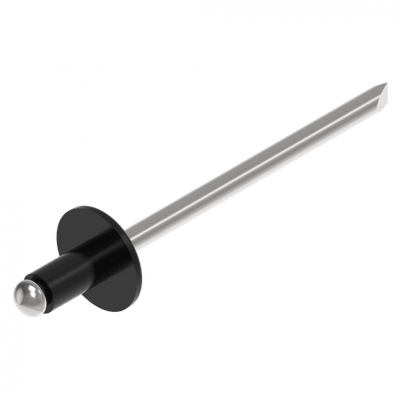 Blindniete 3,2 x 6 mm Schwarz ALU/STAHL Schweighöfer Tore