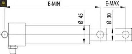 Hafa Hydraulikzylinder für Swinglip Leveller