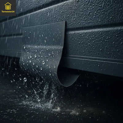 Energiesparende Torabdichtung für Rolltore – verhindert Kältebrücken und Zugluft.