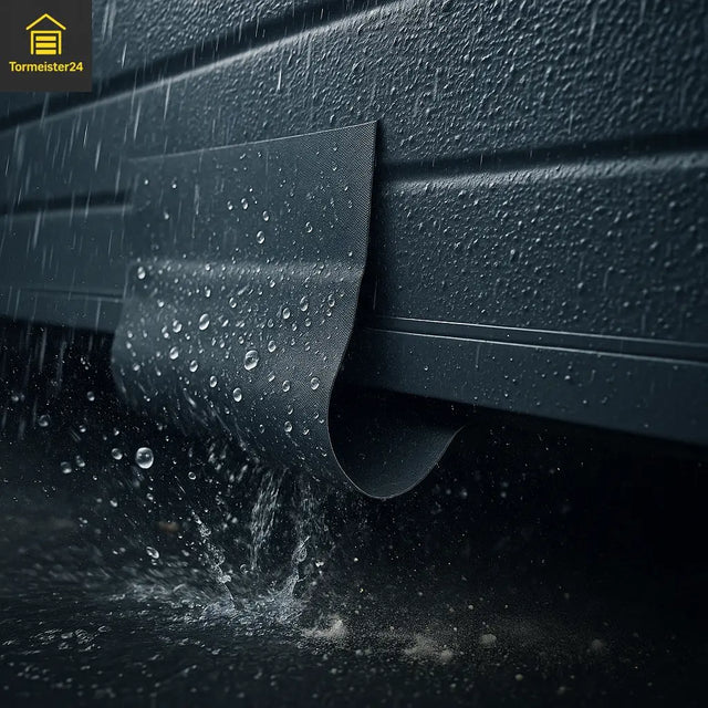 Energiesparende Torabdichtung für Rolltore – verhindert Kältebrücken und Zugluft.