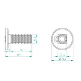 Flachrundschraube M6 x 16 mm Edelstahl Schweighöfer Tore