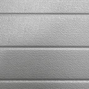 Sektionaltor Stucco Colore RAL 9006 Weißaluminium mit Garagentorantrieb - Hochwertiges Garagentor - Tormeister24Sektionaltor Stucco Colore RAL 9006 Weißaluminium mit Garagentorantrieb - Hochwertiges Garagentor