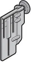 Rollenhalter oben mit Laufrolle Beschlag Z, BZ, links