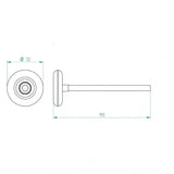Laufrolle lang 3" Zoll - Tormeister24Laufrolle lang 3" Zoll