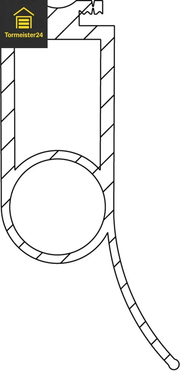 Marantec F-Profil P4 – 25x52 mm Torabschlussprofil, 25 m Tormeister24 Schließkantensicherungen