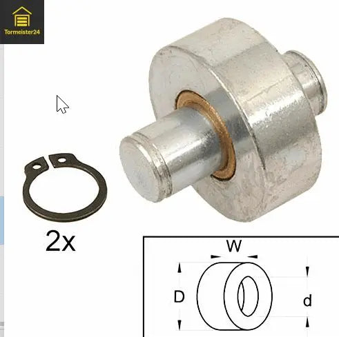 Rolle Stützfuß komplett Überladebrücke STKVN