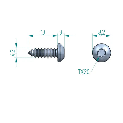 Schraube 4.2 x 13 Torx