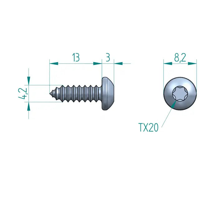 Schraube 4.2 x 13 Torx
