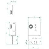 Seitenlagerkonsole 127 mm/Z15/1" Rechts - Tormeister24Seitenlagerkonsole 127 mm/Z15/1" Rechts