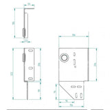 Seitenlagerkonsole 152 mm/Z15/1¼" Links - Tormeister24Seitenlagerkonsole 152 mm/Z15/1¼" Links