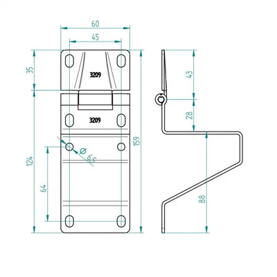 Seitenscharnier Fingerschutz ST9V