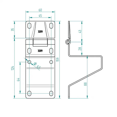 Seitenscharnier Fingerschutz ST9V