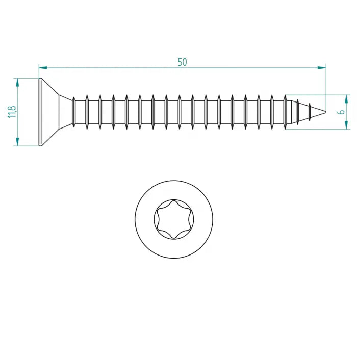 Senkspanplattenschraube 6x50 Schweighöfer Tore