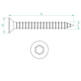 Senkspanplattenschraube 6x50 Schweighöfer Tore
