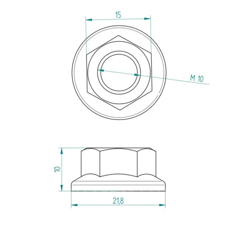 Sperrzahnmutter M10 Edelstahl Schweighöfer Tore