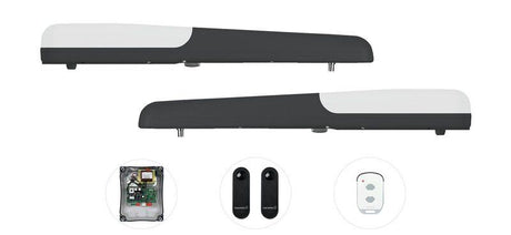 Marantec Comfort KRA2324E Drehtorantrieb Set für 2-flügeliges Tor bis 3 m

24V Drehtorantrieb mit Encoder und 868 MHz bi.linked Funk

Marantec KRA2324E Set mit Steuerung CBX20324L und Lichtschranke

2-flügeliger Drehtorantrieb 1500 N für Flügeltore