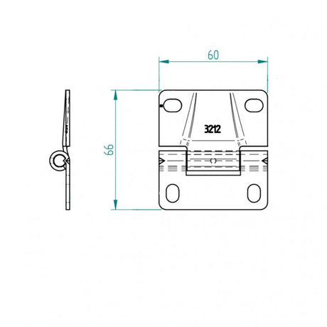 Mittelscharnier Traditionell ST3/ST7/T40 - Tormeister24Mittelscharnier Traditionell ST3/ST7/T40