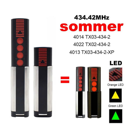 SOMMER TX03 - 434 - 2 - XP Garagentor Fernbedienung - SOMMER TX03 - 434 - 4 - XP 434.42MHz Torsteuerung Schlüsselanhänger - Tormeister24SOMMER TX03 - 434 - 2 - XP Garagentor Fernbedienung - SOMMER TX03 - 434 - 4 - XP 434.42MHz Torsteuerung Schlüsselanhänger